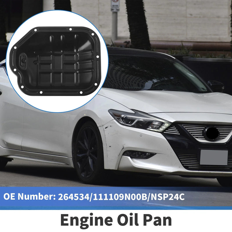 Nissan Maxima 2008-2018 V6 3.5L Aluminum Alloy Black Engine Oil Pan