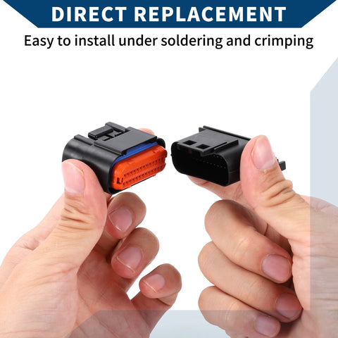 Honda - Male Female Wire Terminal () 26 Pin ECU Connector Plug
