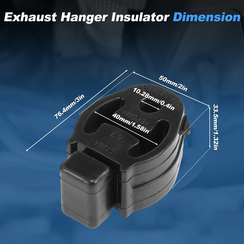 Ford C-Max, Fiesta, Focus Front Muffler Rubber Hangers (2012-2018)