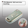 Chevrolet Equinox Camaro Cruze TPU Smart Key Fob Cover Kit Gold Tone Green