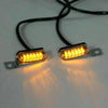 Motorcycle 1 Pair Universal Front Turn Signal Lights (Chrome)