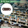Oil Seal 20x40x7mm FKM Rubber Brown 5 Pcs