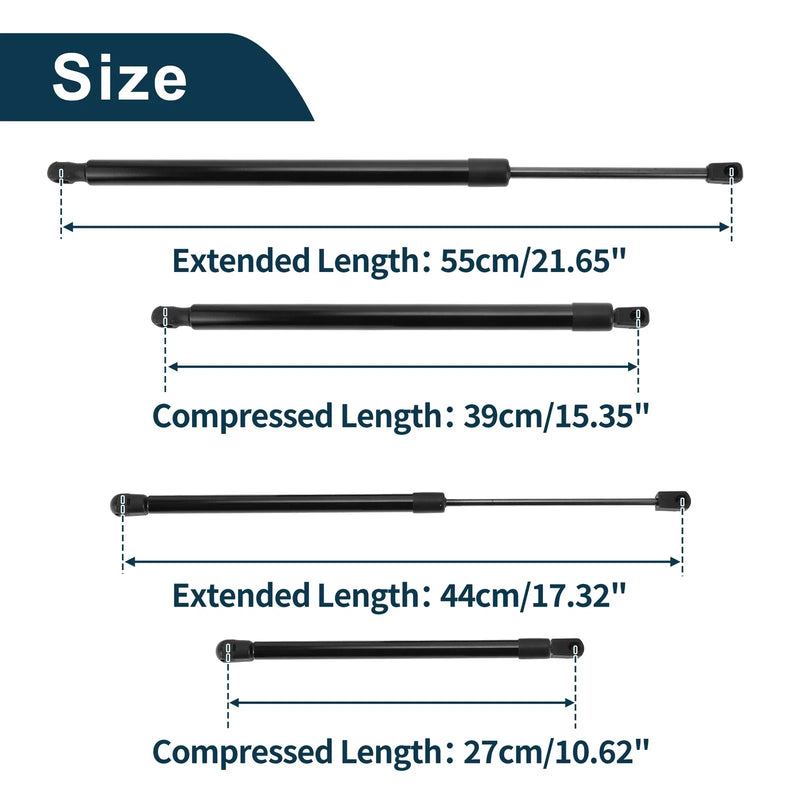 Jeep Liberty Rear Window Glass & Tailgate Lift Supports (2002-2012)