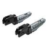 Daytona 660, Speed Triple 1200 RR Grey Front Footrests (2021-2024)