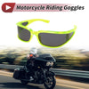 Motorcycle Riding Goggles Gray Lens Green Frame Triacetyl Cellulose