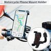 Motorcycle Rearview Mirror 4.7–7.2 in Red Phone Mount