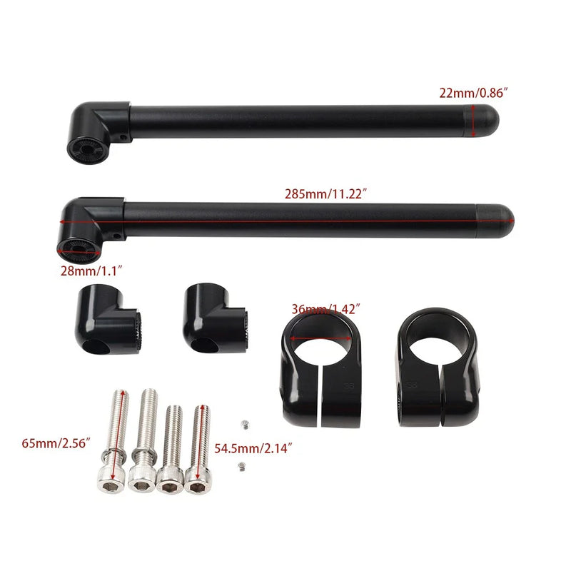 Universal Motorcycles 36MM Cafe Racer 7/8" Clip-On Handlebar