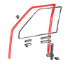 Mitsubishi Triton L200 Strada 1986-1996 Window Glass Run Channel Set
