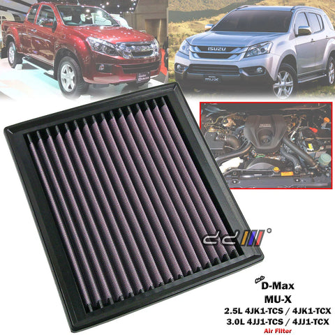 Isuzu D-Max MU-X 2.5L 3.0L Diesel High Flow Air Filter Kit (2012-2020)