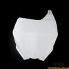 Yamaha YZ 125 250 250F 450F WR250F WR450F White Front Number Plate