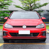 VW Golf 7.5 MK7.5 GTI R (2017-2019) Carbon Look Front Lip Spoiler Kit