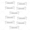 Mitsubishi Triton ML MN 10 x Roof Drip Rail Moulding Clips (2005-2014)