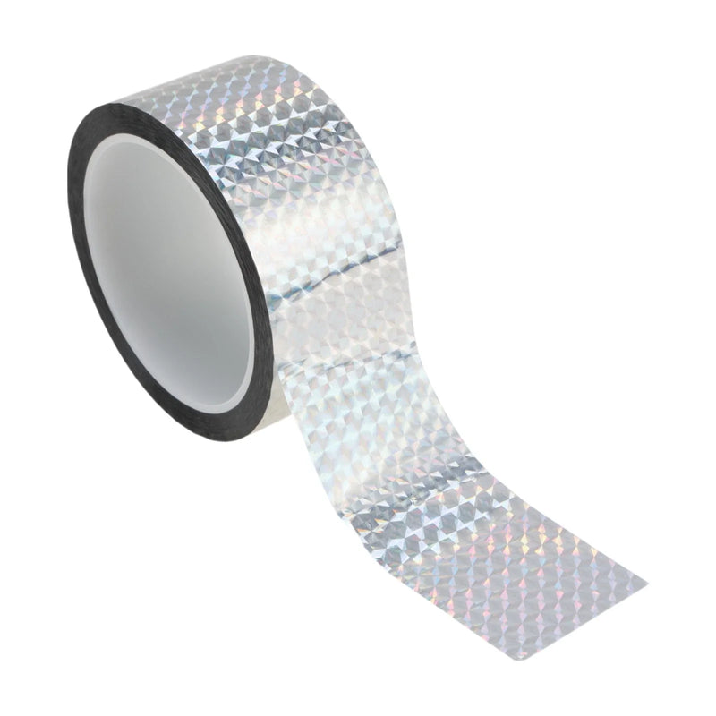 Car, Motorcycle and Boat Laser Silver Tone Pinstripe Tape 50mmx50m