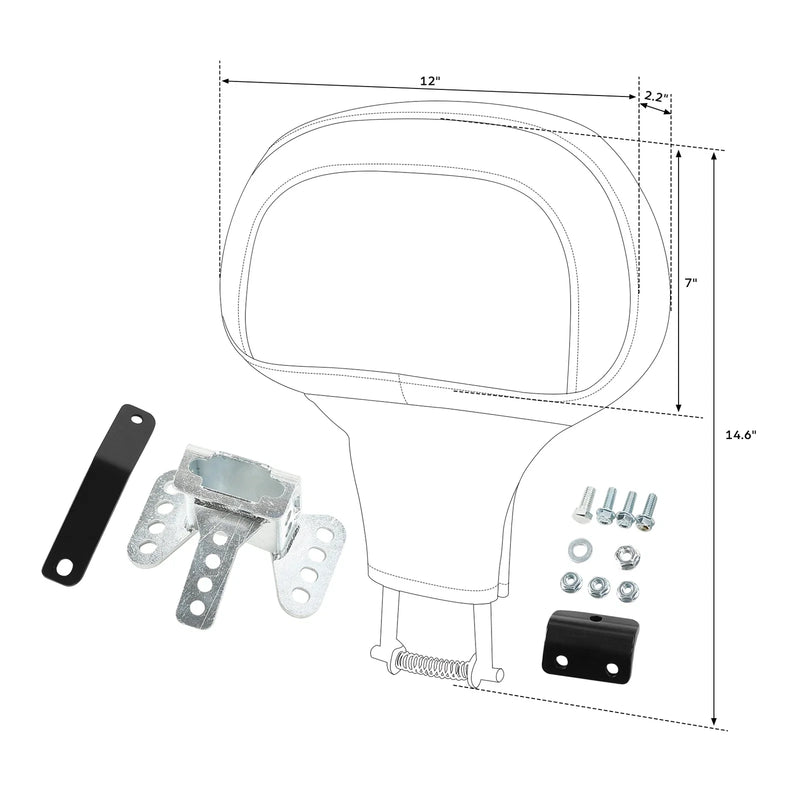 Harley Road King Electra Street Glide Driver Rider Backrest (1988 - 2023)