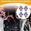 License Plate Screws Cover / 38mm 4Pcs / Universal Motorcycle