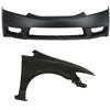 Bumper Cover and Right Fender Kit For 2009-2011 Honda