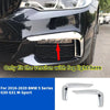 BMW 5 Series G30 G31 Chrome Front Bumper Fog Lamp Light Cover (2016–2020)