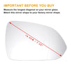 KIA Rio Right Side Heated White Mirror Glass (2017-2020)