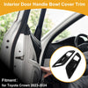 Toyota Crown Carbon Fiber Black Interior Door Handle Bowl Cover Trim (23-24)