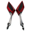 Universal Motorcycle 2 x Rearview Side Mirror 8mm 10mm Thread
