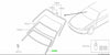 Nissan Silvia S14 240SX Windshield Fastener Molding (1993–1998)