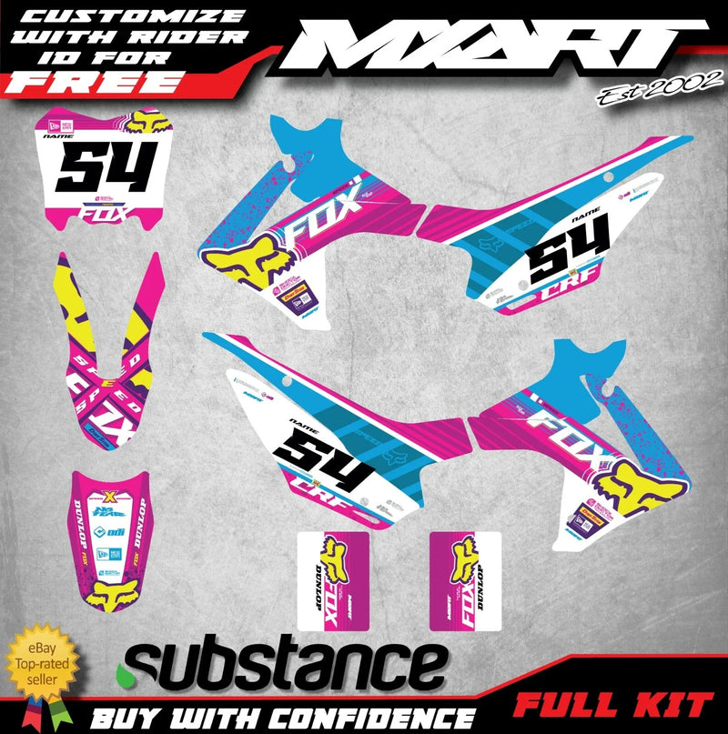 Honda CRF 110 PEAK STYLE Decal Sticker Kit (2013-2018)