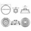 Toyota RAV4, Camry, 4Runner, Kluger Oil Filter Wrench Cap Tool