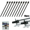 Car / Boat 10Pcs Fir Tree Push-In Releasable Wiring Cable Zip Tie Wrap