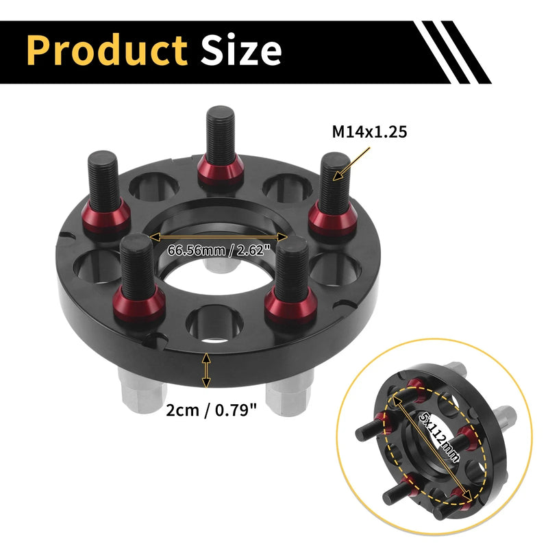 BMW Z4 5x112mm Wheel Spacers 66.56mm M14x1.25