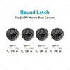 RV Marine Boat Caravan Round Flush Pull Slam Hatch Latch Door Lock (N/A)