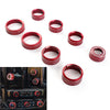 Chevrolet Silverado 8x Air Conditioner Switch Button Knob Trim Red (2014-2018)