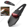 Universal Dirt Bike Motorcross Off-Road Fender Red LED Tail Lights