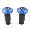 Dirt Bike Motor Blue 7/8" Handlebar End Weights Grips Cap Plugs