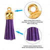 Keychain Jewelry DIY 250PCS Bulk Colored Leather Tassel Pendants