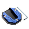 Motorcycle Bikes - Blue Kickstand Extender Pad