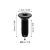 Jeep Wrangler CJ7 YJ TJ Tailgate Door Bolts 44pcs Auto Screws (1976-2006)