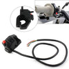 Motorcycle Horn Turn Signal Fog Light Headlight BLK Handlebar Switch Button