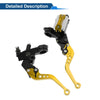 Honda Gold Tone Adjustable Short Brake Clutch Levers