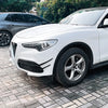 Alfa Romeo Stelvio Gloss Black Front Bumper Side Air Vent Trims (17-25)