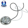 12V LED Round Low Profile Courtesy Light Indoor/Outdoor Surface Mount 2 Pk