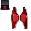 Cadillac XTS 2 x Red Carbon Fiber Shift Paddle Extensions (2013-2019)