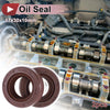 Oil Seal 17x30x10mm Seal Ring Rotary Shaft Seal FKM Rubber Brown 2 x Pcs
