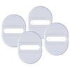 Universal Vehicles White Carbon Fiber Style Car Lock Cover Trim