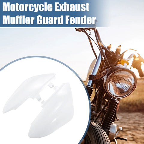 Honda CRF50 XR50 1 Set Motorcycle Twin Exhaust Muffler Guard Fender