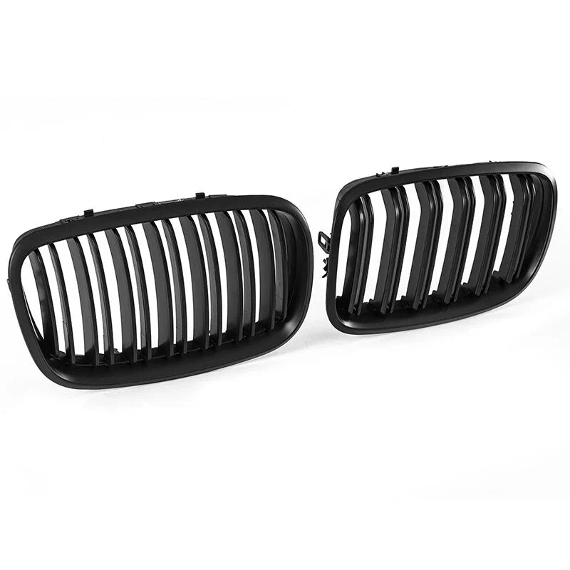BMW X5 X6 E71 E70 Matte Black Front Kidney Grille Bumper (2007-2013)