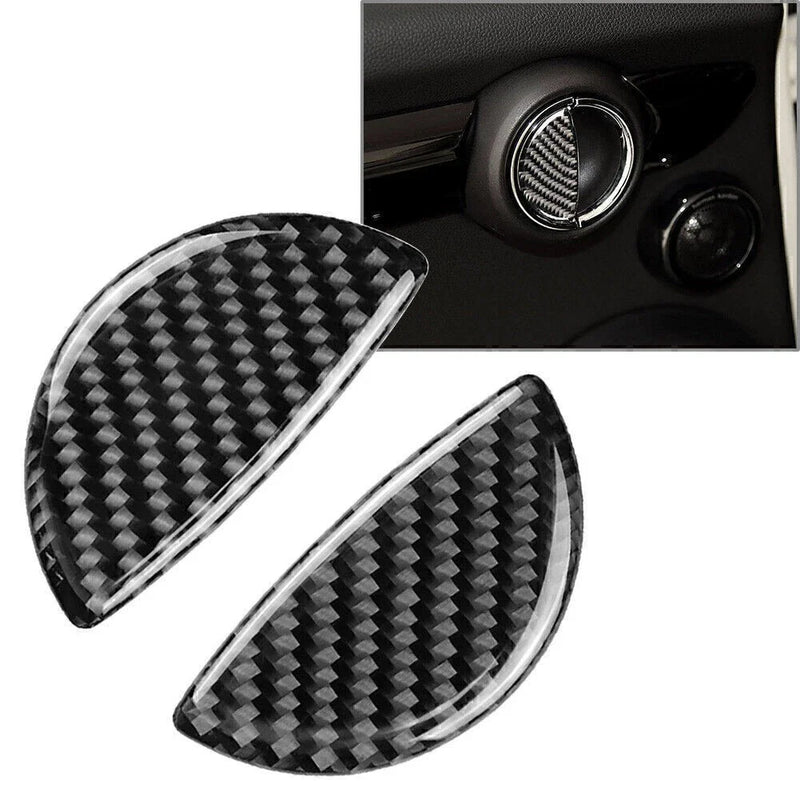 BMW Mini Cooper R55 R56 R60 F55 Carbon Fiber Door Handle Cover Trim (2003-2018)