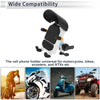 Motorcycle Rearview Mirror Mount 4.7-7.2in Nylon Black Phone Mount Holder