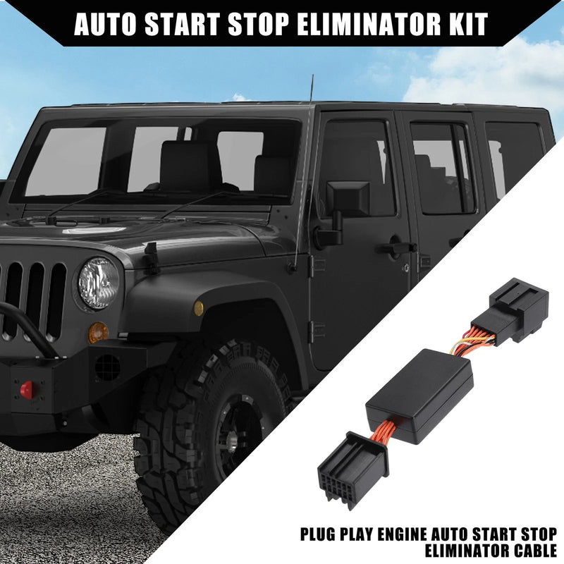 Jeep Wrangler JL JLU (2018-2023) 1 Set Black Car Auto Start Stop Canceller
