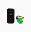 Honda Fit Jazz Green Amber LED Dashboard Control Button (2001–2008)