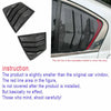 Honda Accord 2 x Carbon Fiber Rear Window Quarter Louver Cover Trim (2013–2017)